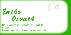 eniko osvath business card